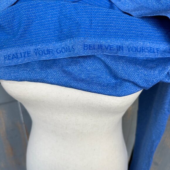 Lululemon Men's Long Sleeve Swiftly Tech Mesh Panel Top Blue Heather Sz S - Picture 13 of 16